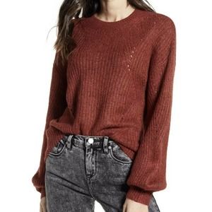 BP. Red Rhubard Knit Pullover Sweater Large NWT